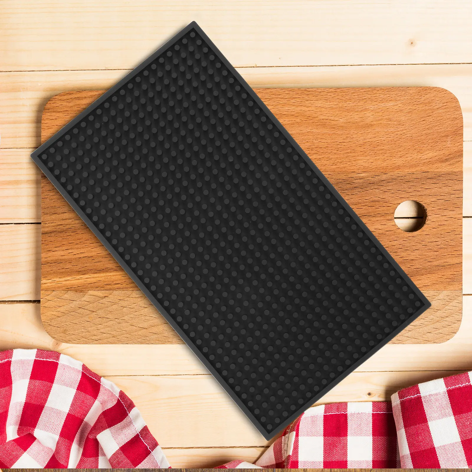 Non-Slip Cutting Board Mat 13.8x7.9 Inch for Kitchen Countertop and Furniture Stabilizer