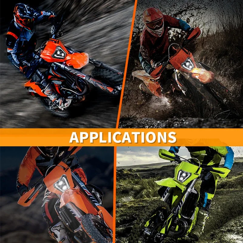 For KTM Led Headlight EXC Enduro Motorcycle Headlamp SX XC XCF SXF SMR SMC XCW EXCF Dirt Bike Motocross Modified Accessories