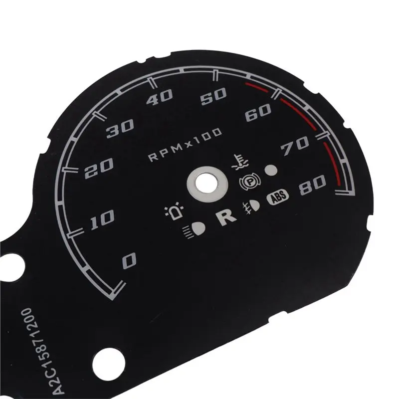HOT-Motorcycle Speed Dial Instrument Panel Speedometer KM/H Gauge Face Sticker For Harley Glide Supreme Glide 14-18,Motorcycle