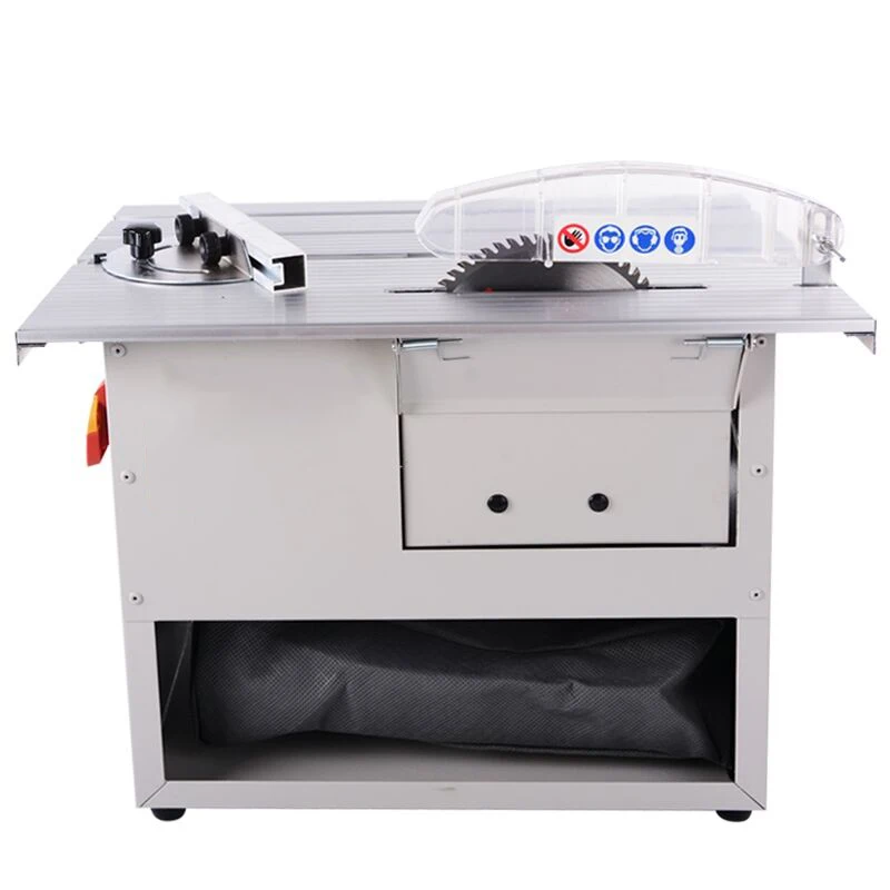 Multifunctional Electric  Sliding Table Saw Woodworking Floor Miter Cutting Adjustable Speed Dust-Free Saw