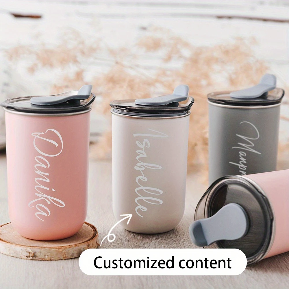Mini bouteille isotherme en acier inoxydable de 300 ml, tasse à boisson portable anti-fuite, pratique pour toutes les occasions, idéale pour les cadeaux quotidiens et de vacances