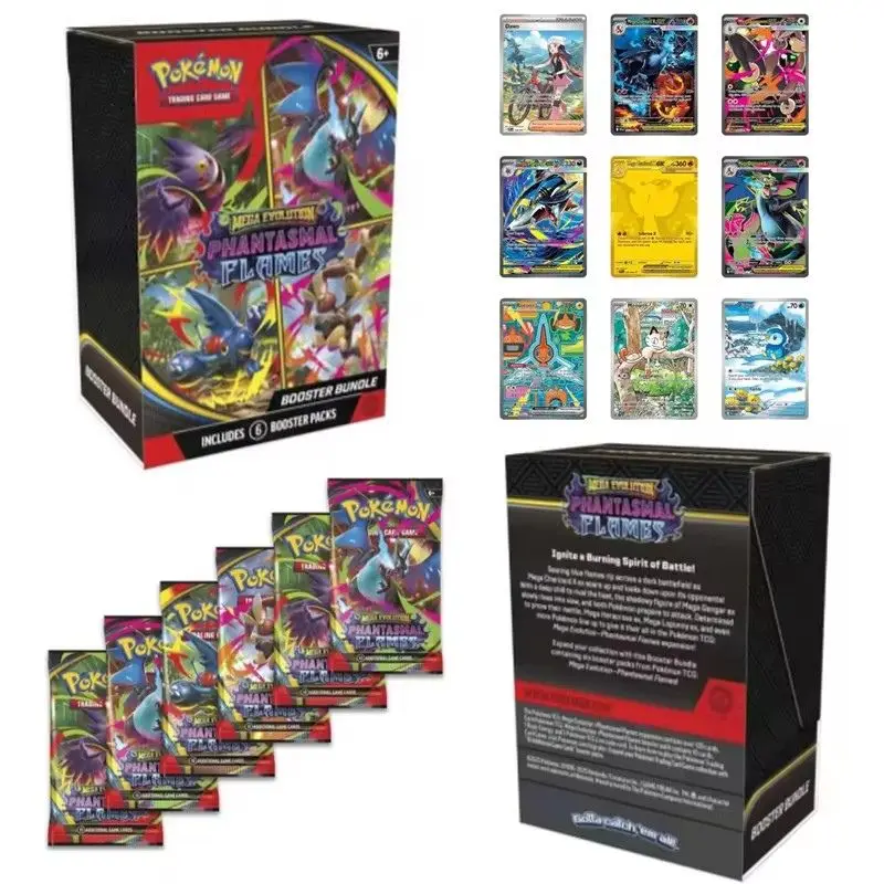 

Набор бустеров Pokemon Card v10: Destined Rivals, Prismatic Evolutions, Scarlet Violet 151, английские карты ME01, игрушки, подарки