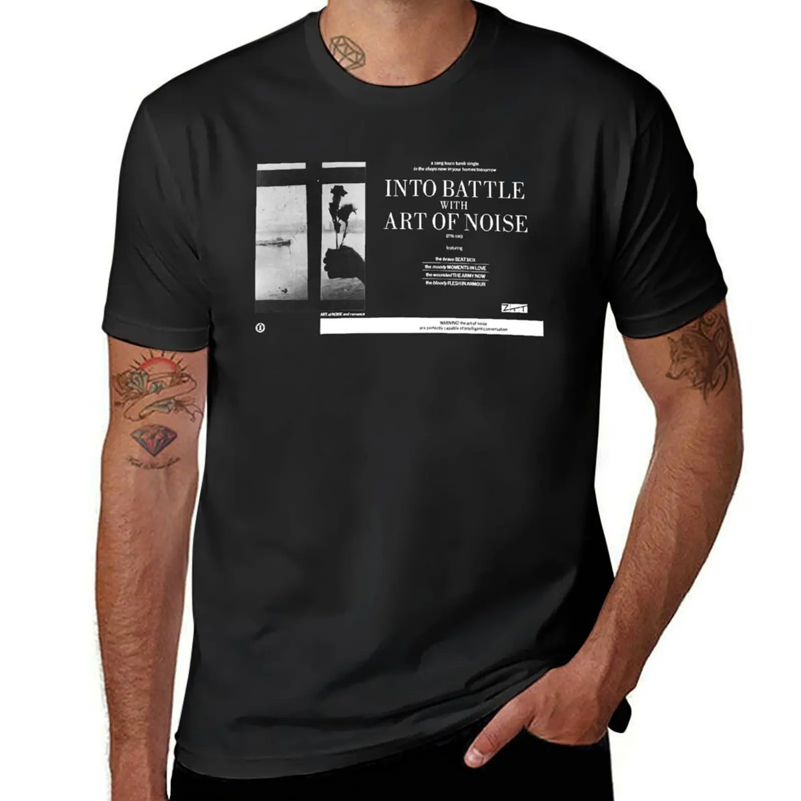 ART OF NOISE - INTO BATTLE T-Shirt plus size tops boys whites tees designer t shirt men