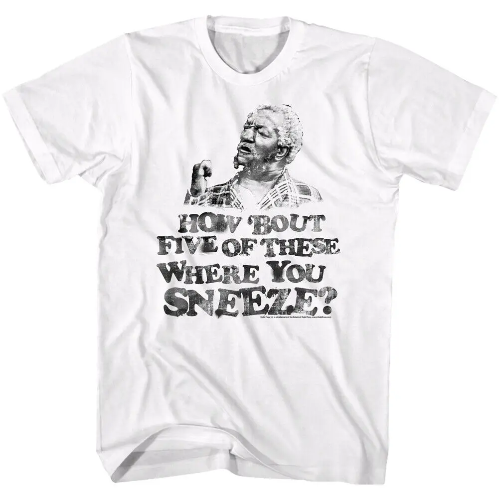 Sanford Son Funny TV Show How Bout 5 Of These Where You Sneeze Men's T Shirt