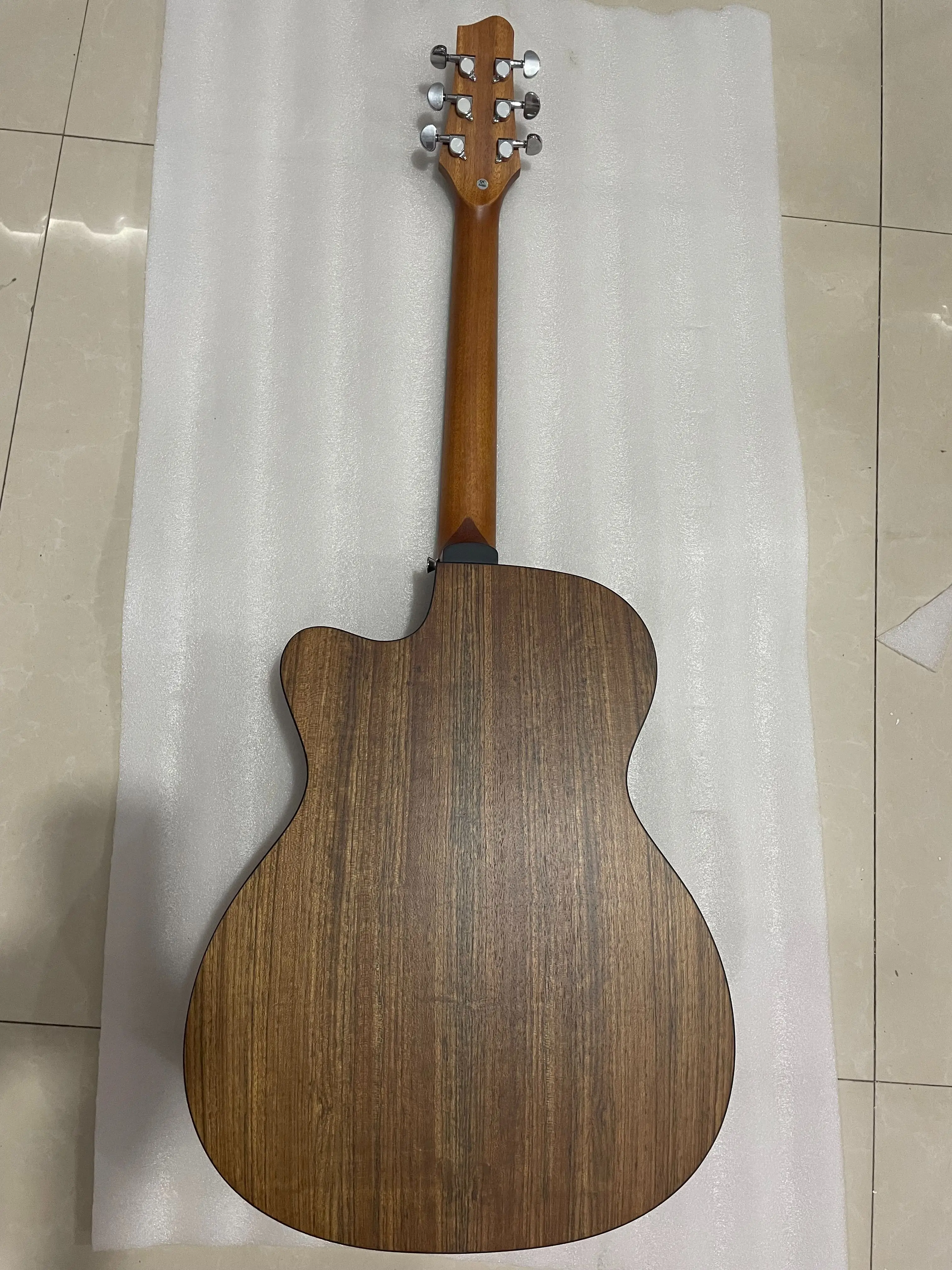 40 Inch Guitar Walnut Wood Veneer 6 String Professional Acoustic Electric Guitar Folk High quality Guitarra With Accessory