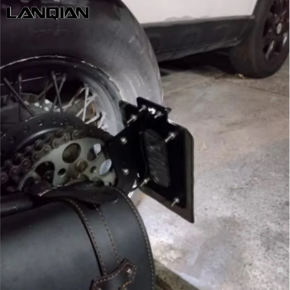 2024 For Bonneville Speed Twin /Bobber/STREET TWIN 2016-2017-2018-2019-2020-2021-2022-2023 side axle mount license plate bracket