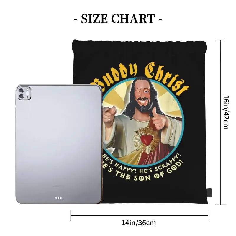 Buddy Christ Jay And Silent Bob Dogma View Askew Clerks Christmas Gift Drawstring Bags Gym Bag Vintage Personalised