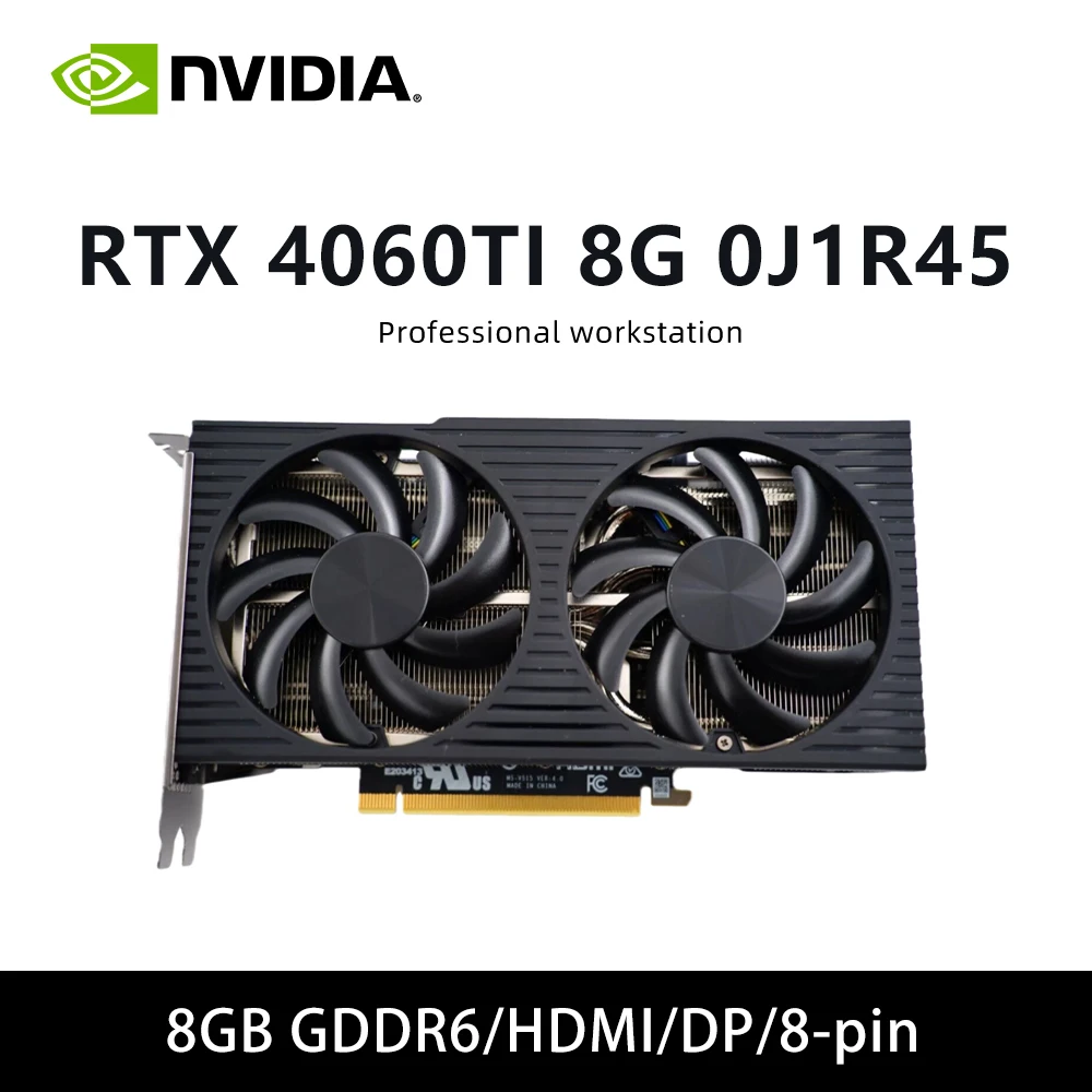 

Видеокарта rtx 4060 ti GPU RTX 4060TI 8G 0J1R45 и RTX 4060 Ti VENTUS 2X BLACK 16G 8 ГБ GDDR6 с поддержкой HDMI DP 8-контактный PCI-E 3.0