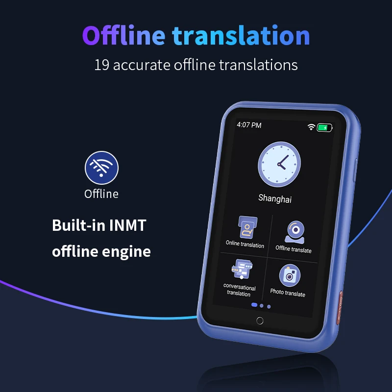 مترجم صوتي ChatGPT متعدد اللغات 4G SIM جهاز ترجمة في الوقت الحقيقي لمتعلم السفر العالمي الذكي S30 المترجم