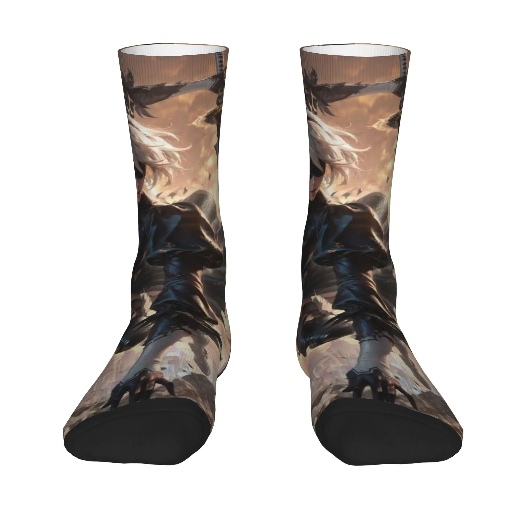 Nier Automatas  Socks  Modern Stockings Men's Soft Breathable Cycling Socks Spring Custom Non Skid Socks