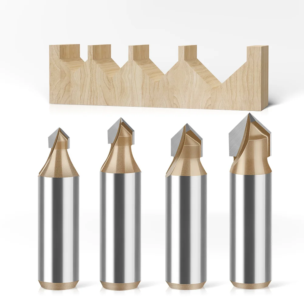 

Фреза для резьбы по дереву, 1 шт., хвостовик 1/2 дюйма (12 мм), профессиональная, 90-градусная, V-образная, для фрезерного станка и гравировки