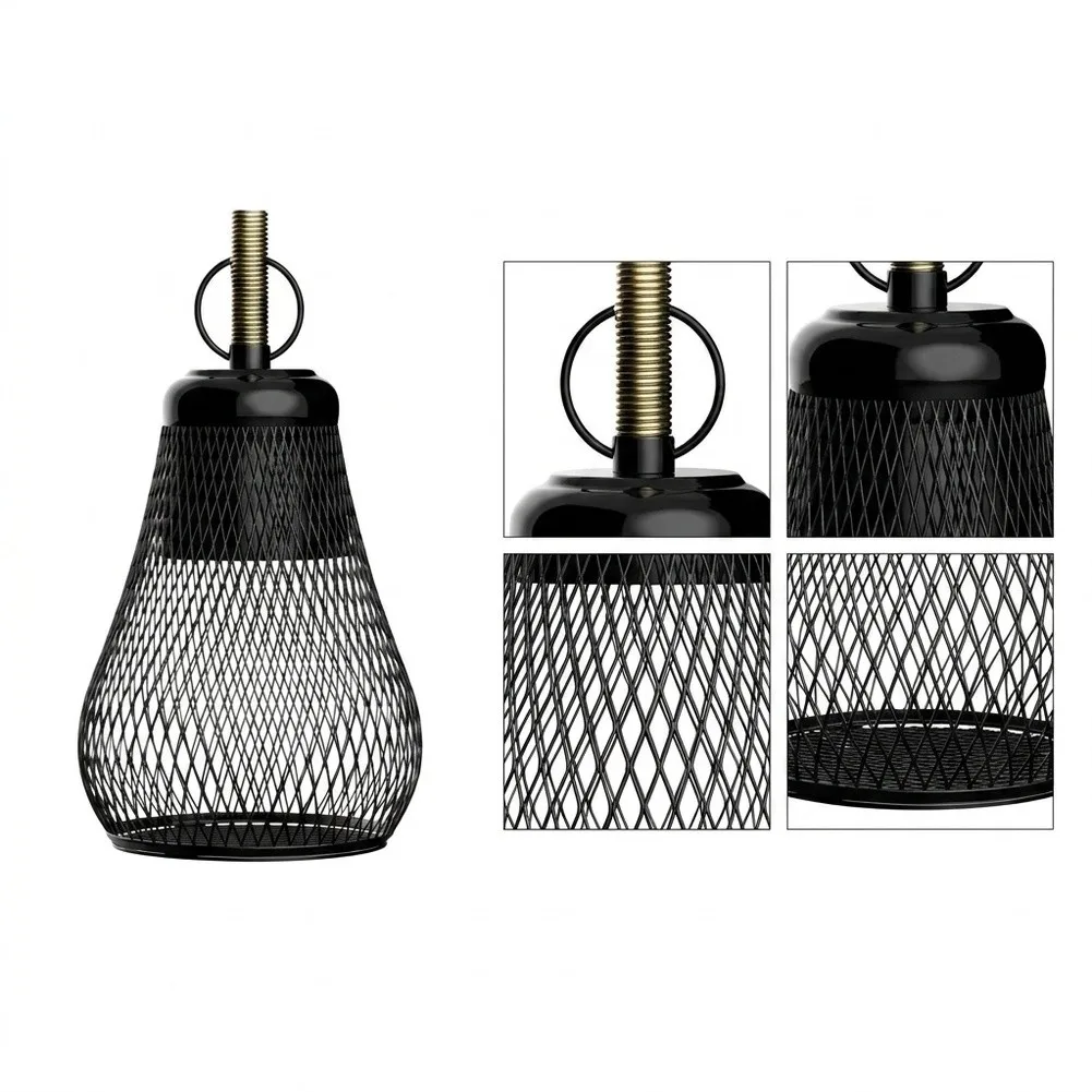 For Cold Month Warming Parrot Lamp Guard Multi Use Burn Resistant Lamp Gourd Shaped Protector Sturdy Metal Construction