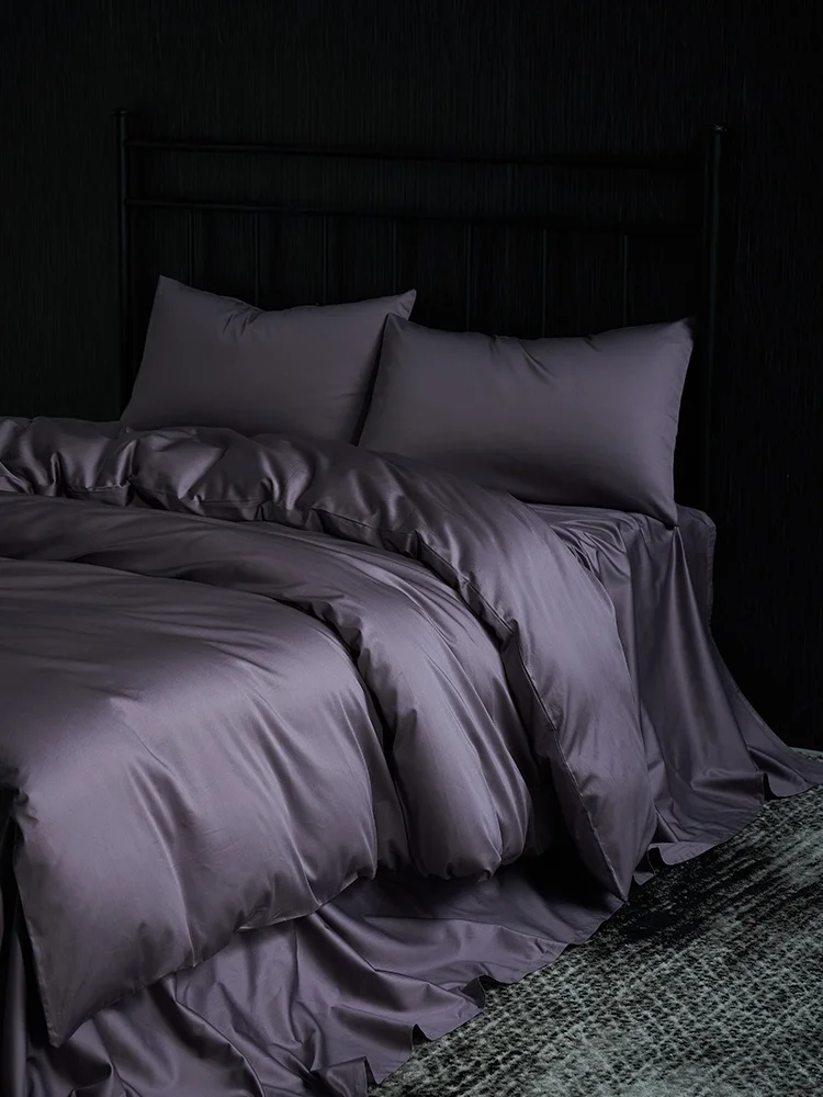  Sandman Sleep God Quartet Long Staple Cotton Summer Smooth Naked Sleep Bedding Set Comforter Cover Sheet Pillowcase