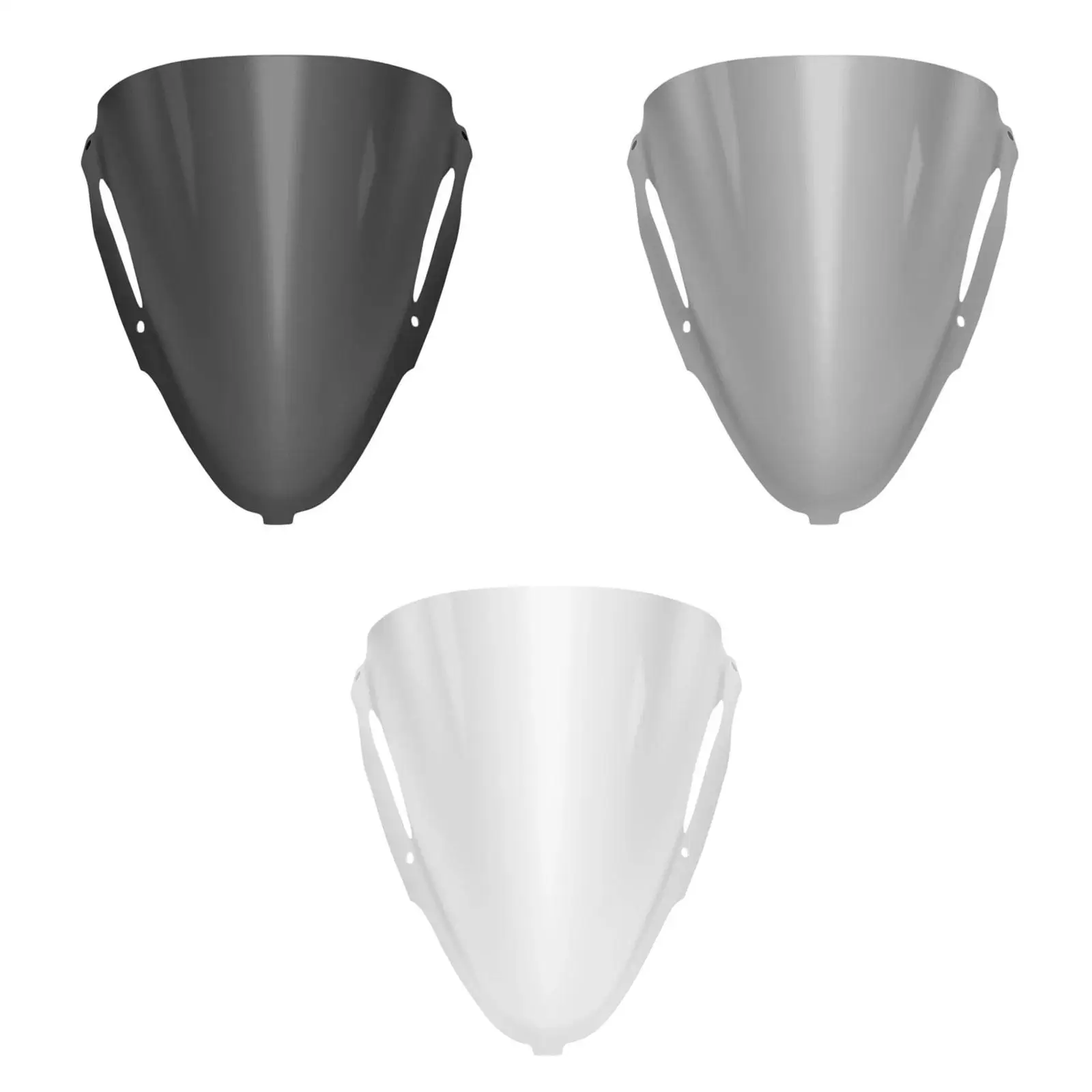 

Motorbike Professional Front Windscreen PC Wind Deflector Protector Replacement for ZX 6R 20