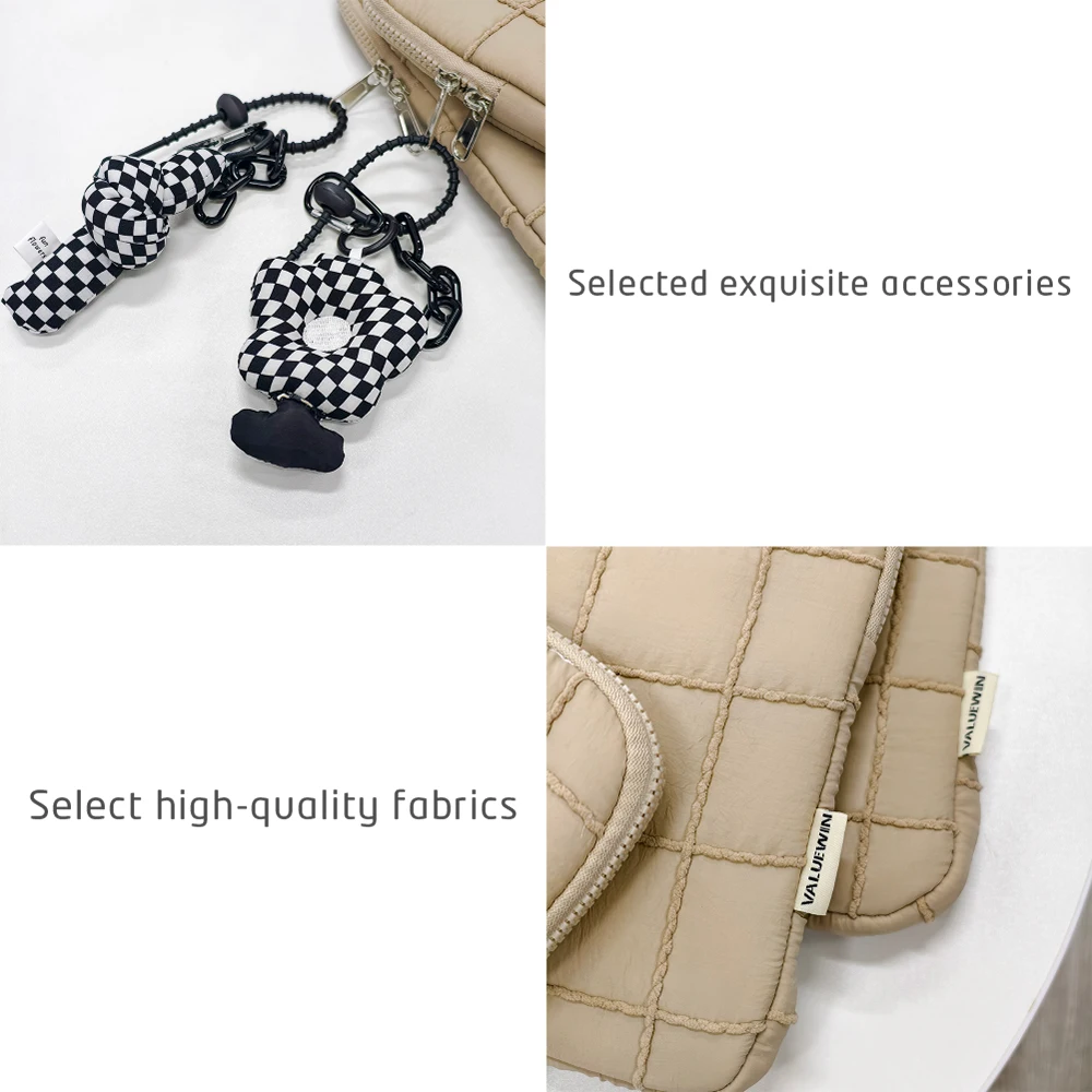 Laptop Bag for 13-14 Inch MacBook Air/Pro, 16 Inch Shockproof Puffy Notebook Sleeve,Dirt-Resistant  Khaki  9-11 Inch Tablet Case