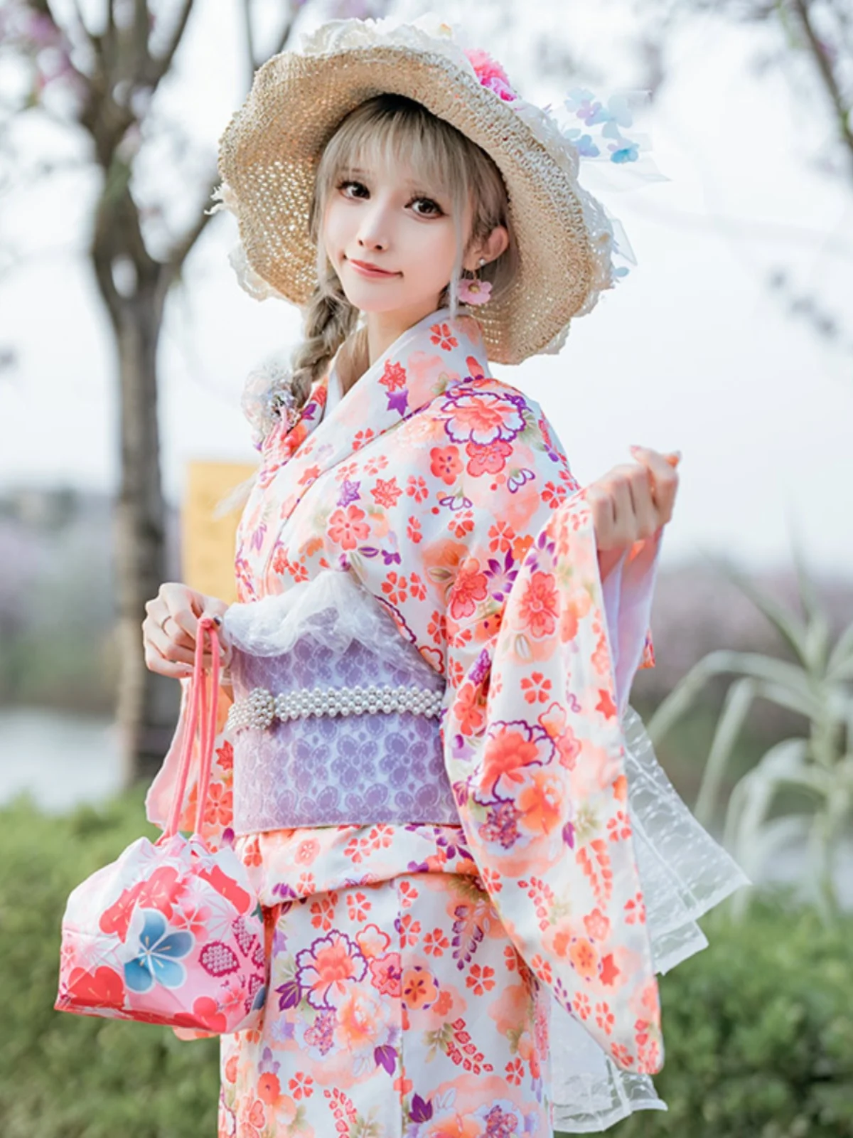 Japanese Style Kimono Women's Autumn Bed & Breakfast Long Fairy Girl Photography Travel Photo Clothing