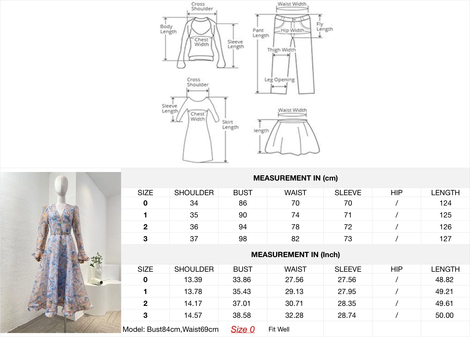 Blue 2025 New High Quality Women Summer Collection Linen Silk Full Sleeve Floral Print Women Black Midi Dress