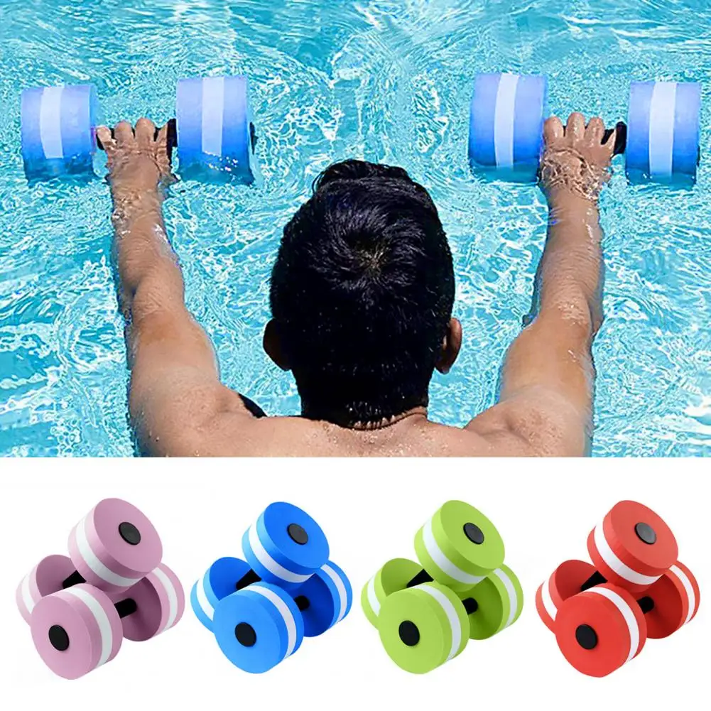 Equipamento de fitness aquático halteres de água para homens mulheres pesos de piscina de espuma eva de alta densidade para fitness treino de barra para peso