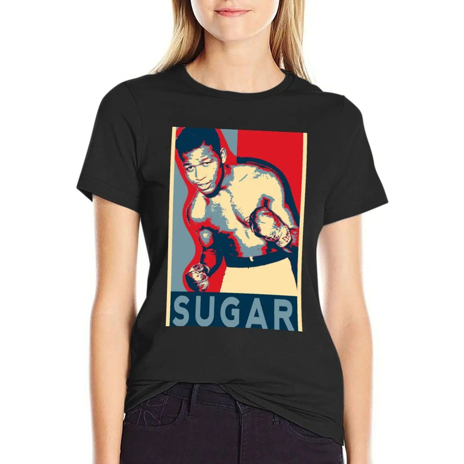 Sugar Ray Robinson, Classic T-Shirt female quick-drying Aesthetic clothing cute t-shirts for Women