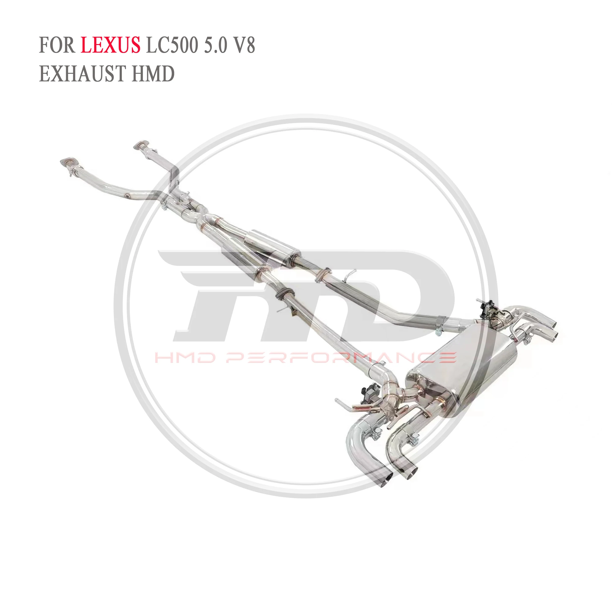 Performance Catback for LEXUS LC500 5.0 v8 HMD Stainless Steel Exhaust System Auto Electronic Valve Muffler