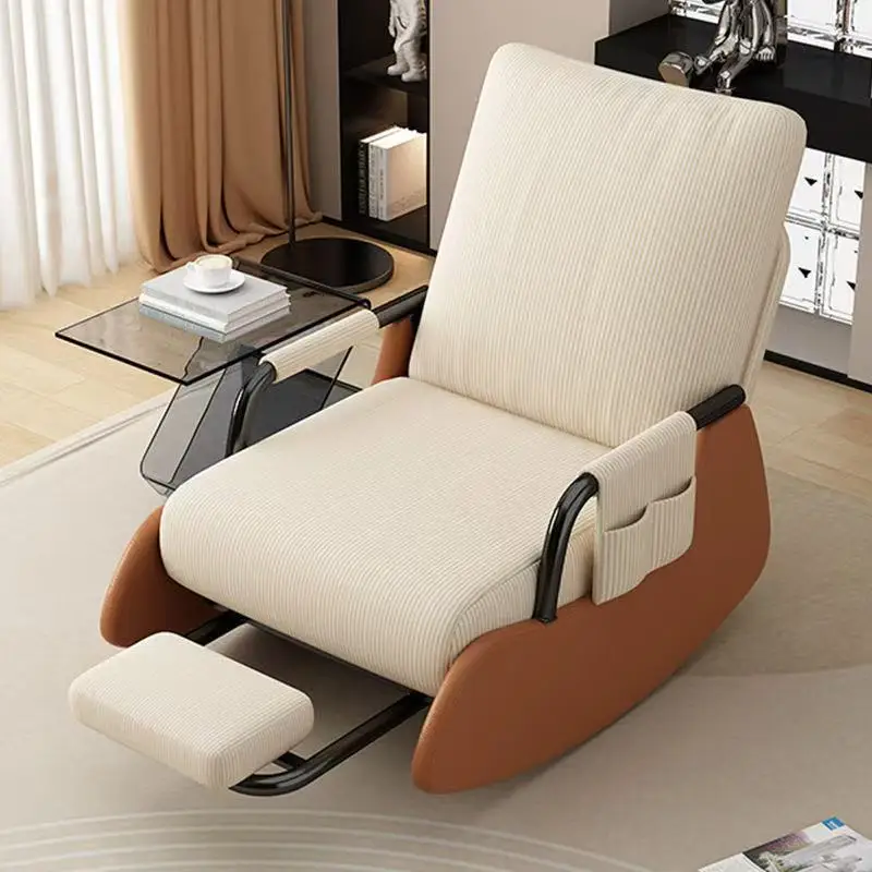 pe-80X63X63CM Hot Sale Leisure Rocking Chair Lounge Chair Balcony Lazy Sofa Living Room Bedroom Nap Chair~