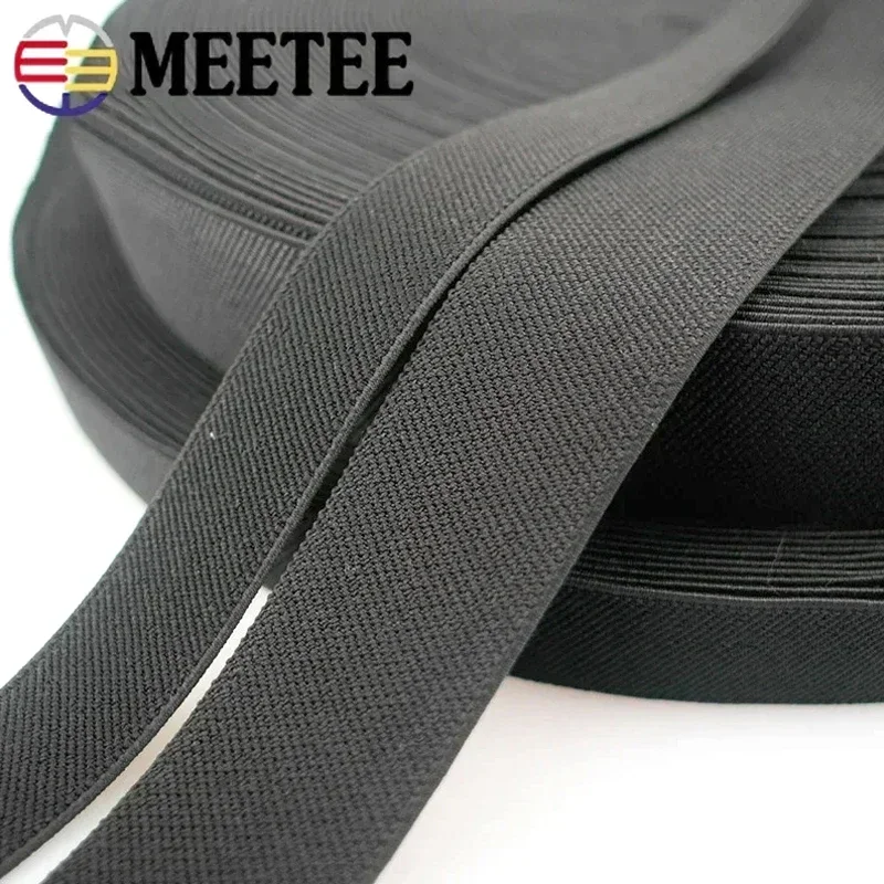 1/2/3/5M 20-70mm Black 1.5mm Thick Elastic Band for Sewing Underwear Webbing Strap Tape Skirt Waist Bands DIY Accessories