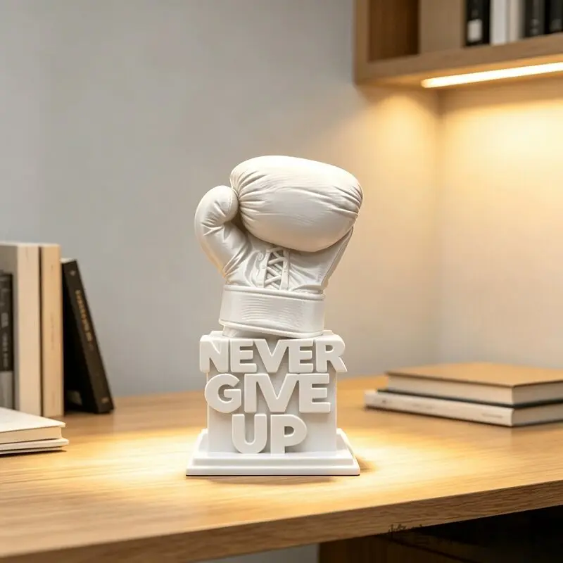 8cm 3D‑Printed Boxing Glove Figurine, 