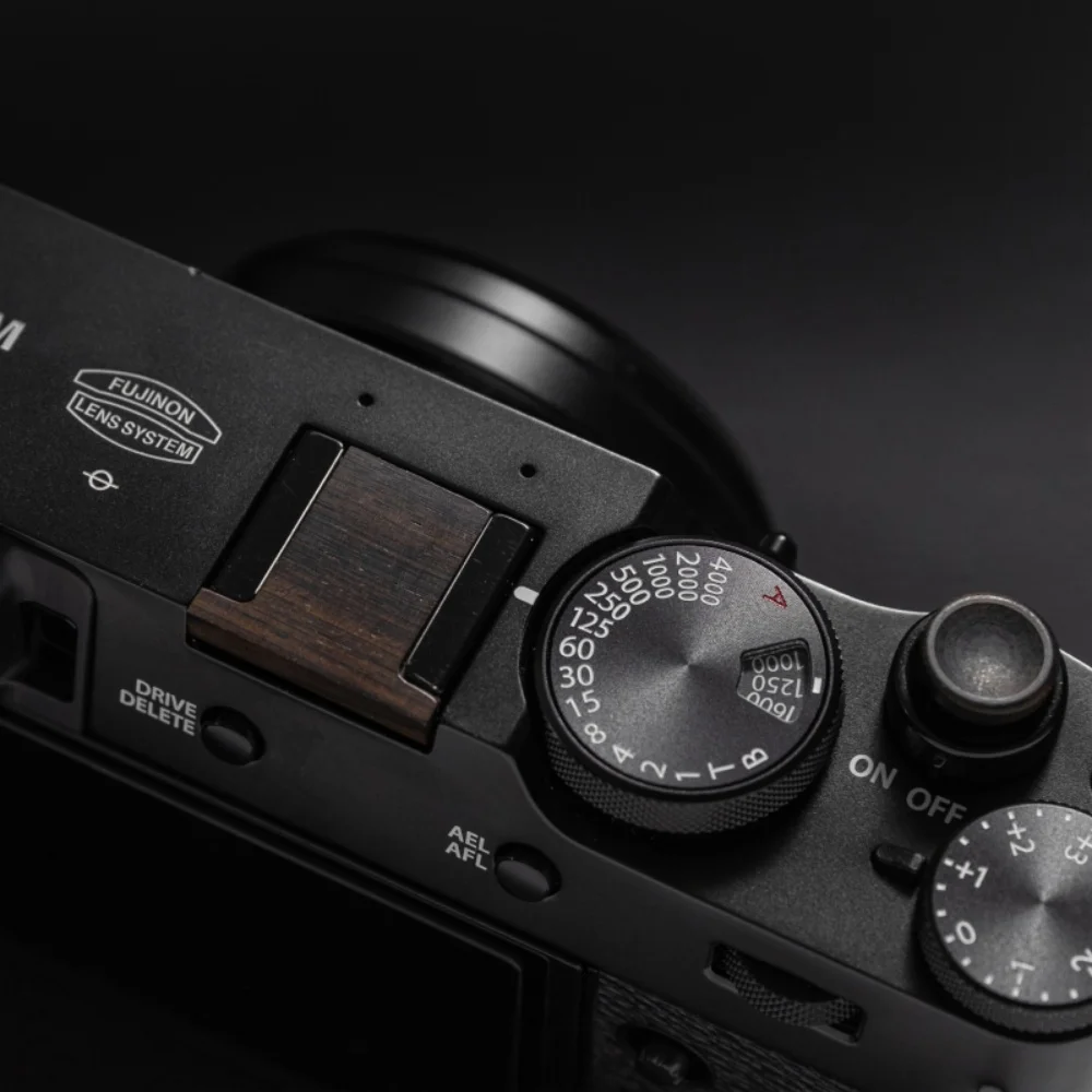 كاميرا من الخشب الصلب غطاء الحذاء الساخن مجموعة أزرار مصراع لـ Fujifilm Fuji X100VI XM5 XT5 X100V XH2 XS20 XE4 XPro2 XPro3 X100VI XT30