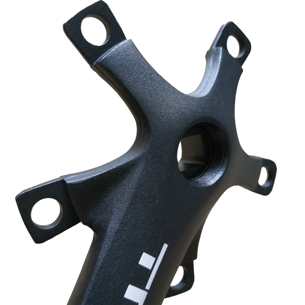 110BCD Aluminum Alloy Square Hole Bicycle Crank, Folding Bike Crankset, BMX Parts, Length 165mm, 170mm