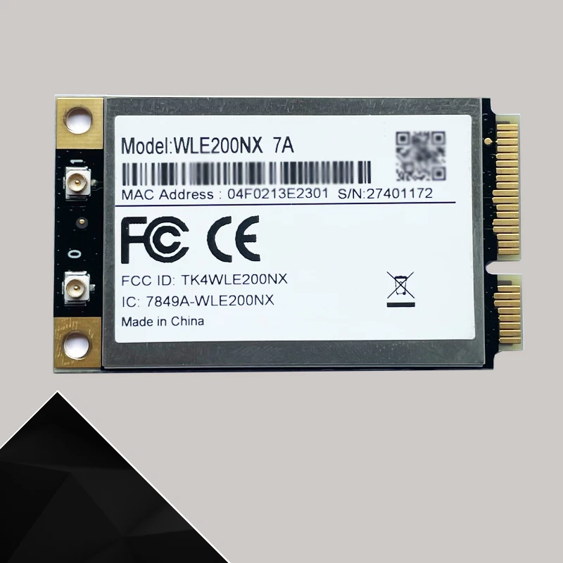 Compex WLE200NX 802.11bgn PCI Express Mini Card Qualcomm Atheros AR9280 Dual Band 2.4GHz 5GHz 2x2 MIMO Wireless WIFI Module