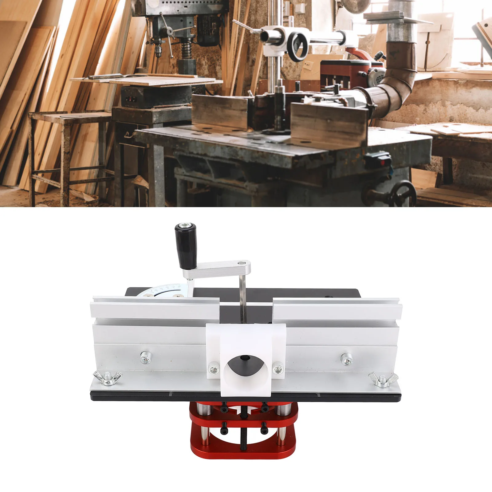 راوتر الجدول قاعدة راوتر الجدول قاعدة 51 مللي متر السكتة الدماغية دليل رفع راوتر الجدول رفع نظام قاعدة لأقطار المحرك 64 إلى 66 مللي متر #1