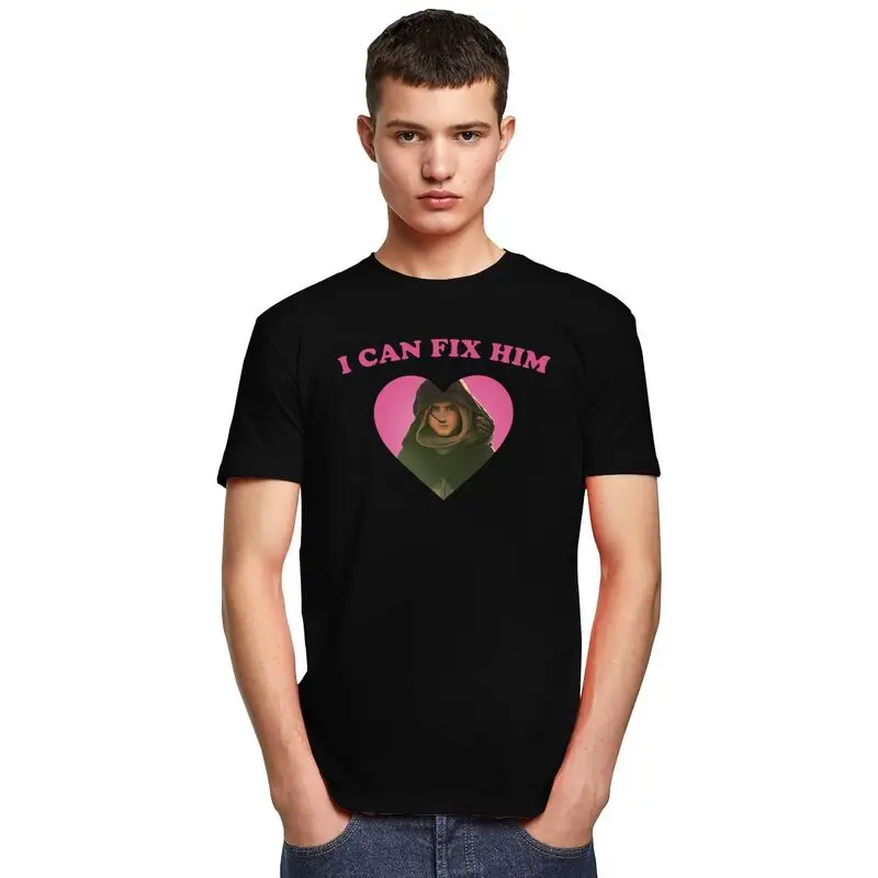 Custom I Can Fix Him Timothee Chalamet T Shirt Men 100% Cotton Tshirt Casual Tees Short Sleeve T-shirts Slim Fit Clothing