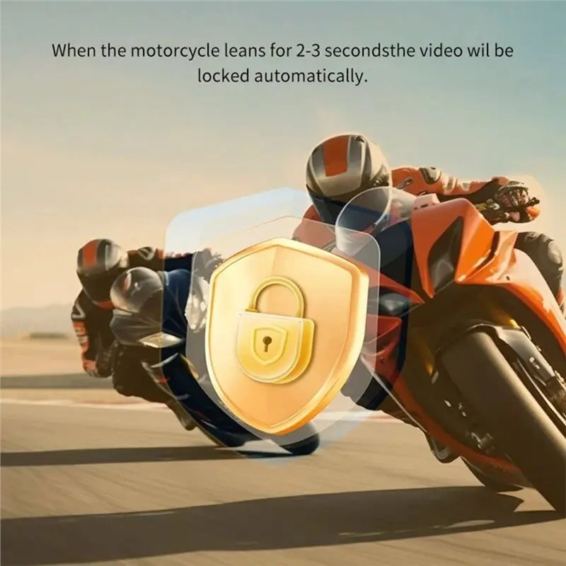 Front& Rear 1080P For Electric Motor Bicycle Dashcam Motorcycle DVR Camera Wifi APP 2" Driving Recorder view 2
