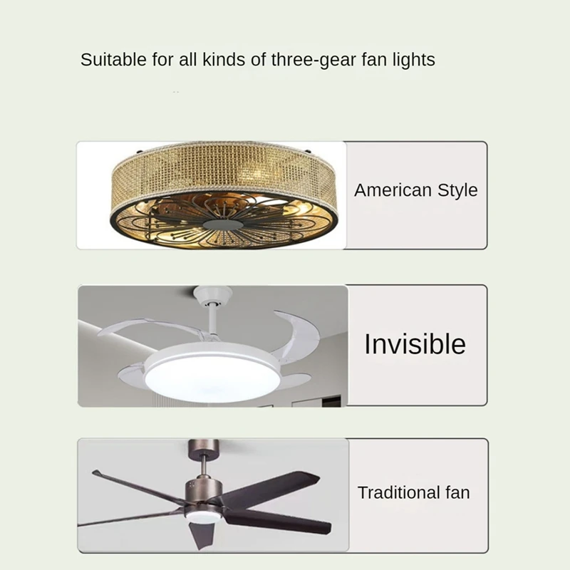 Frequenz umwandlung Decken ventilator Fernbedienung Kit Licht Hochspannung 6-Gang-Fernbedienung Empfänger, einfach zu bedienen