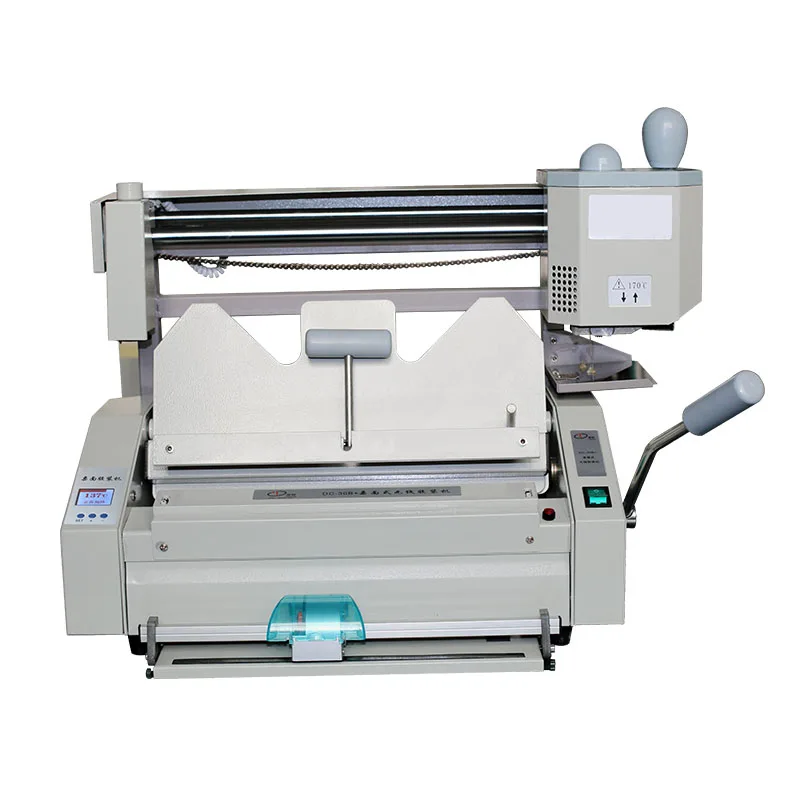 DC-30B+ A4 Format Wireless Manual Desktop Small Glue Binding Machine Tender Documents Books Papers Hot Melt Glue Binding Machine