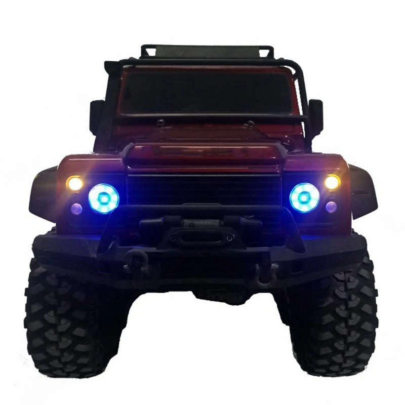 Per TRX4 RC Auto Anteriore Posteriore Luci A LED + IC Lampada Gruppo Faro Kit per 1/10 RC Crawler Traxxas TRX-4 Defender