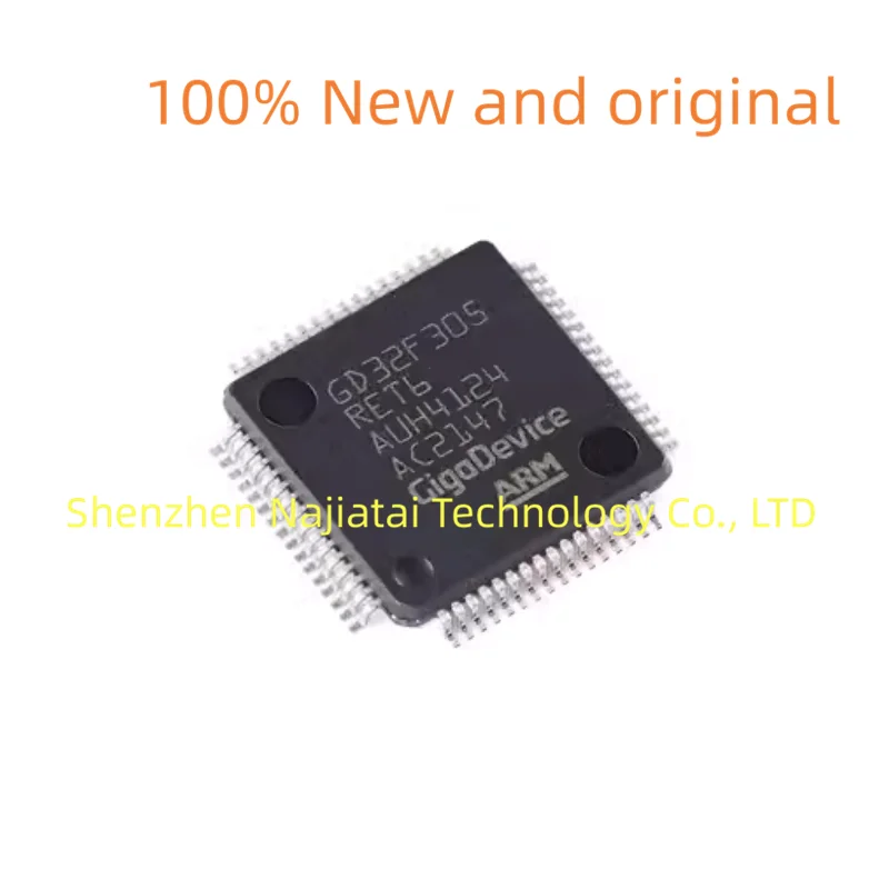 

10PCS/LOT 100% New Original GD32F305RET6 GD32F305 QFP64 IC Chip