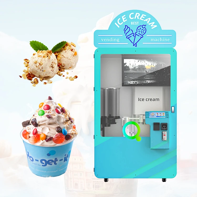 Milk Flavored Ice Cream Children's Happiness Machine Ice Cream Vending Machine