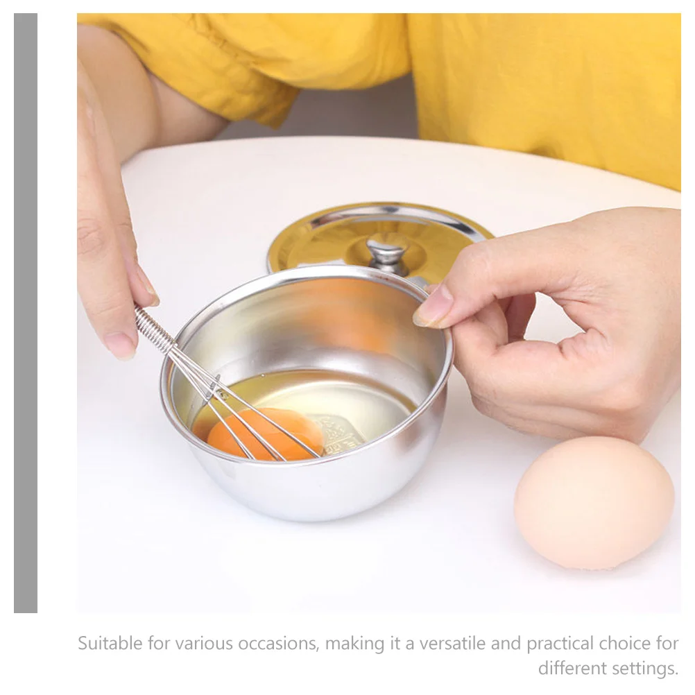 

Детская миска из нержавеющей стали, 190 мл, многофункциональная миска для детского питания, суповая миска для детей ясельного возраста, школьные домашние кухонные стальные миски