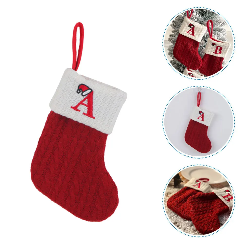 

Hanging Christmas Stocking Xmas Sock Gift Bag Fireplace Decoration Holiday Candy Pouch Lovely Ornament Christmas Stocking