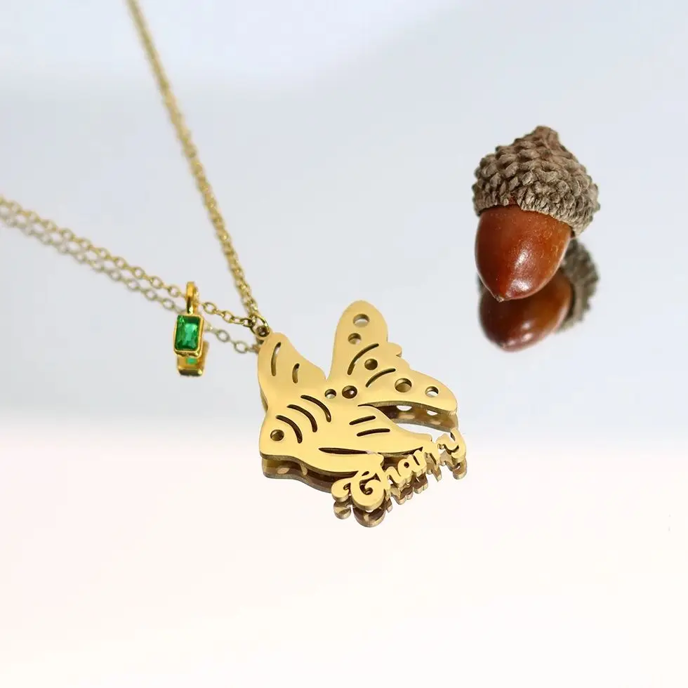 

Колье-чокер с гравировкой имени и изображением рыбки Иисуса, из нержавеющей стали, христианские украшения для женщин и мужчин от Todorova.