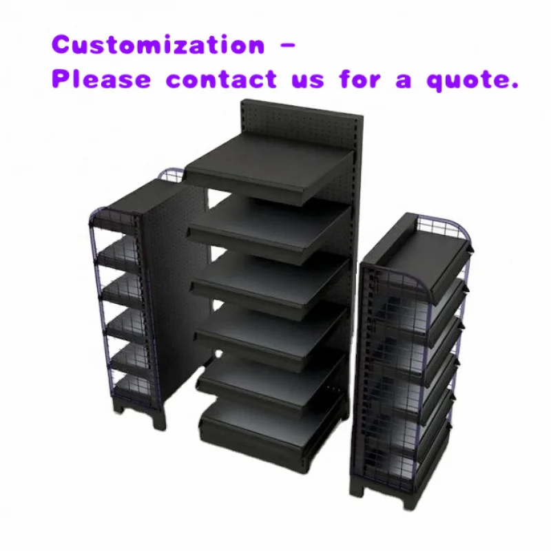 custom.High Quality Stainless Steel Custom Size Supermarket Shelf with Checkout Counter Cash Table Highbright HBE-CC Quick Check