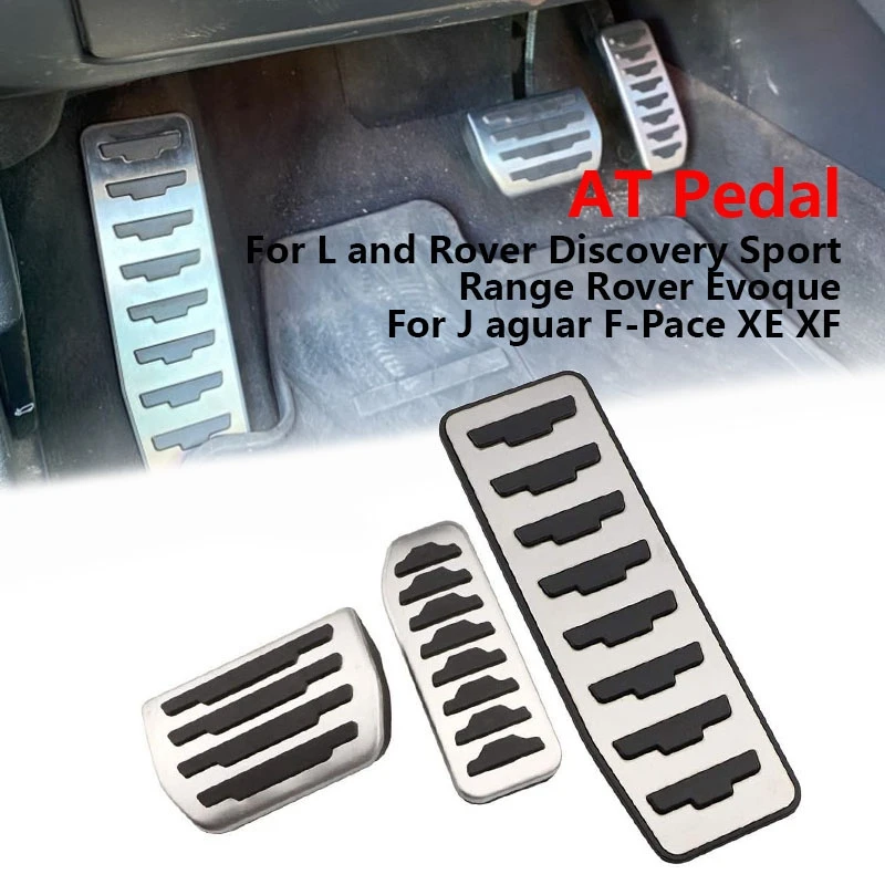 Car Foot Rest Pedal Pad Fuel Brake AT Pedal For Land Rover Discovery Sport Range Rover Evoque Jaguar F-Pace XE XF