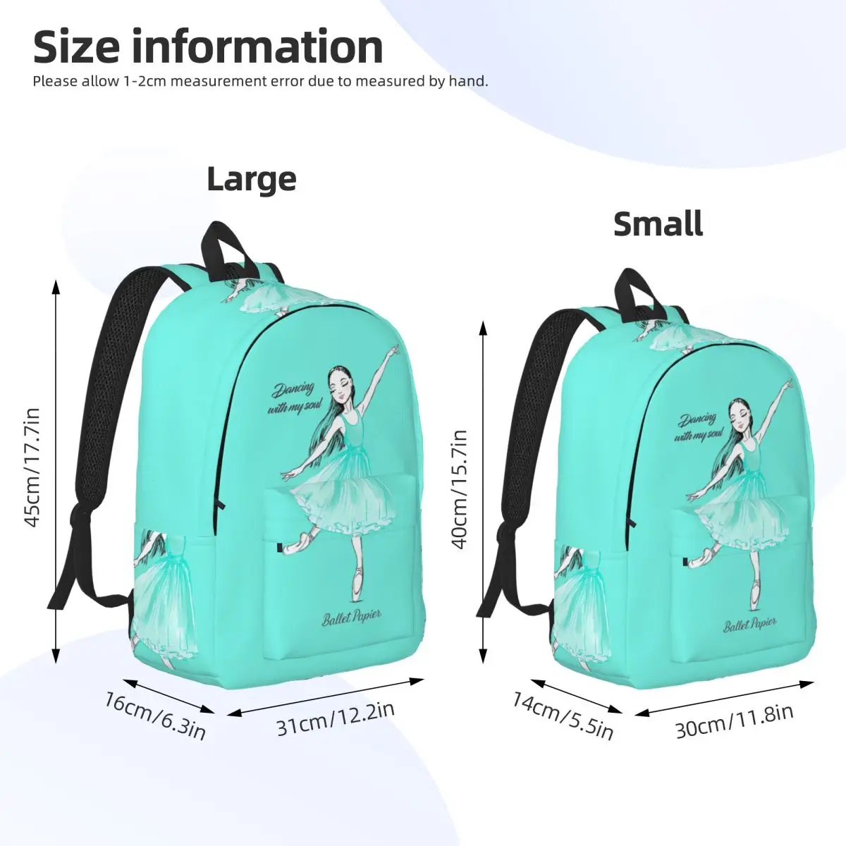 Dancing With My Soul Backpack Student BookBag Children School Bag Laptop Shoulder Bags for Men Women
