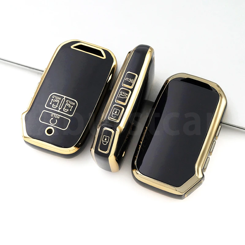 TPU Shell Fob For Kia Carnival 2021 2022 Sedona Carnival KA4 EX SX LX Fiesta 2023 Car Remote Key Case Cover Keyless Accessories