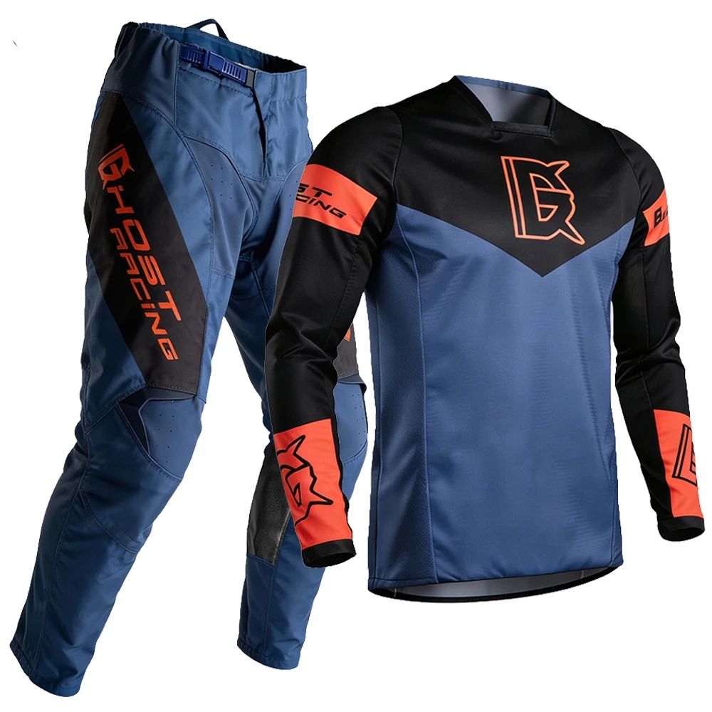 

New Men Motocross Gear Set Top Off Road MX Combo Moto Jersey And Pant Summer Breathable Motorcycle Clothing Set S-3XL
