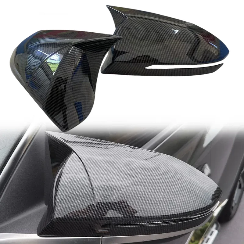 OX Horn Side Wing Mirror Cover Caps for Hyundai Tucson NX4 2021-2023 Rearview Mirror Cover Shell Trim Add on Car Accessories