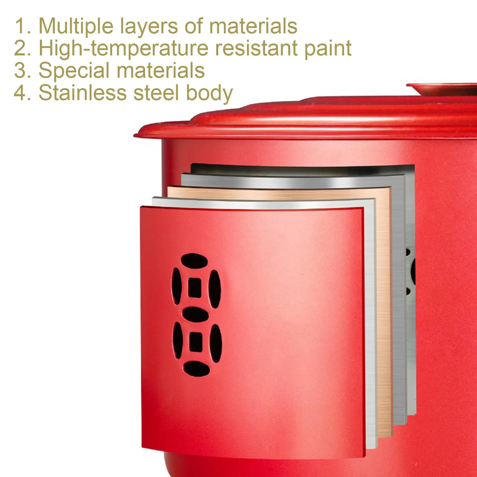 

Paper Burner Heat-Resistant Incinerator Burner Paper Burning Barrel Cage With Lid For Wood Garbage Garden Backyard Farm Patio