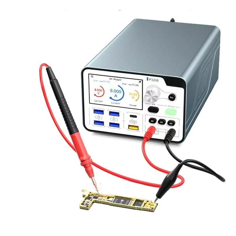 

P3208 320W Smart Regulated Power Supply 32V 8A Voltage Ammeter for Phone Ip7-14 Pro/Max Fast Charge Detection Cable Tester