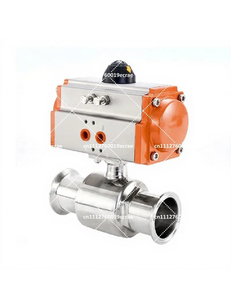 Pneumatic Clamp Ball Valve Stainless Steel Double Acting Q611F-16P Quick Mounted Ball Valve
